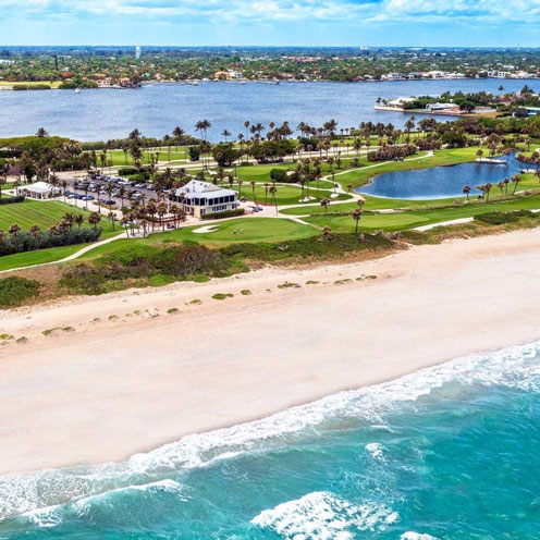 Aerial view of the Par 3 Golf Course. Aerial view of the Par 3 Golf Course.