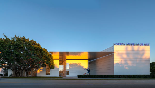 The Norton Museum building. The Norton Museum building.