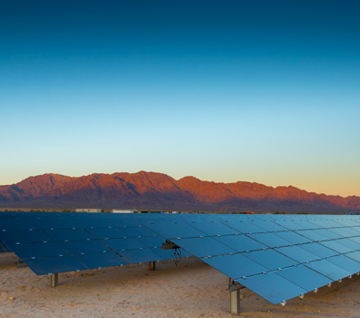 California Desert Solar field