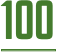 Graphic of the number one hundred
