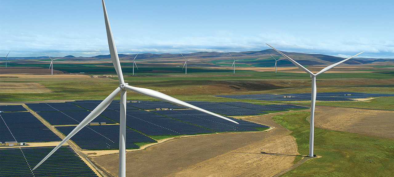 Wind technicians entering NextEra Energy’s Wind Energy tower
