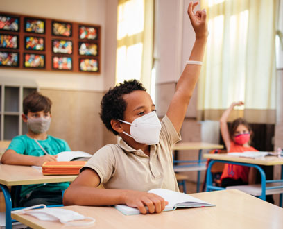 Children in a classroom Children in a classroom