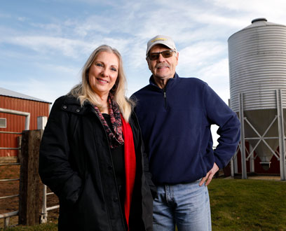 Landowners smiling Landowners smiling