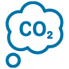 CO2 cloud icon