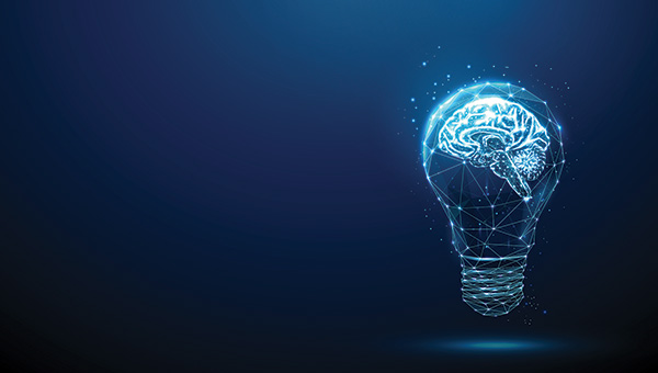 Abstract idea concept with lightbulb