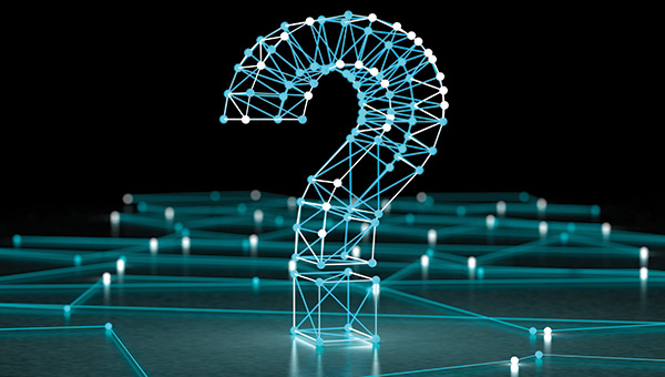 Question mark light mosaic