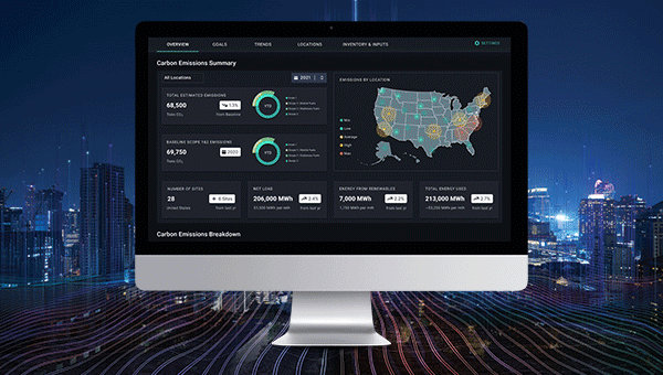 NextEra Analytics software on a computer monitor