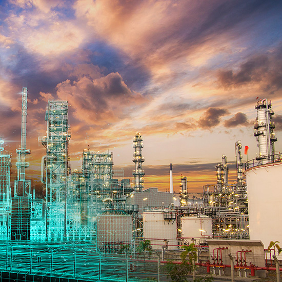 Oil and gas facility concept Oil and gas facility concept