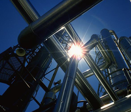 NextEra Energy Resources energy facility with solar flare