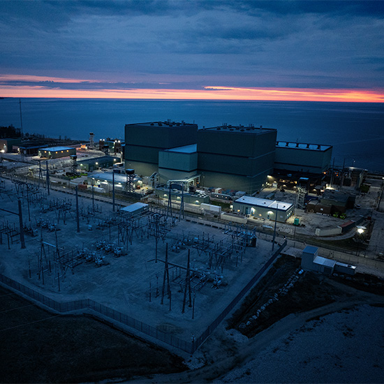 NextEra renewable energy plant at sunrise