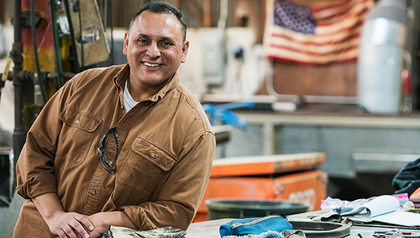 Business person in his shop
