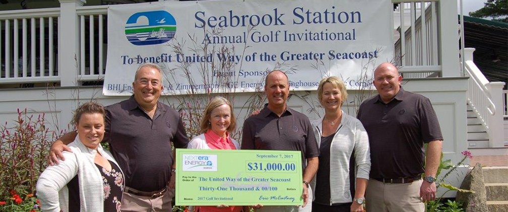 Seabrook Station Golf Tournament check