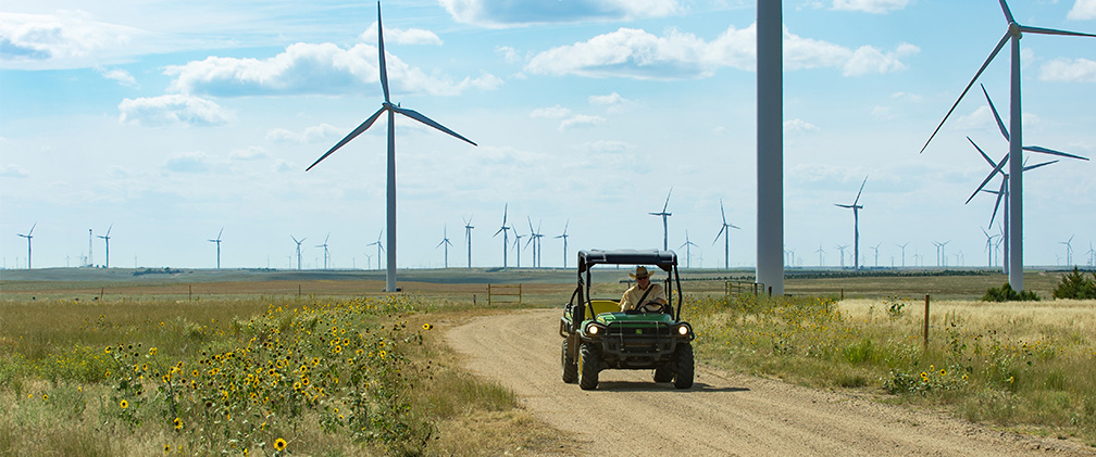 Wind Farm road in Logan County, CO