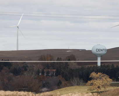A far view of a wind site