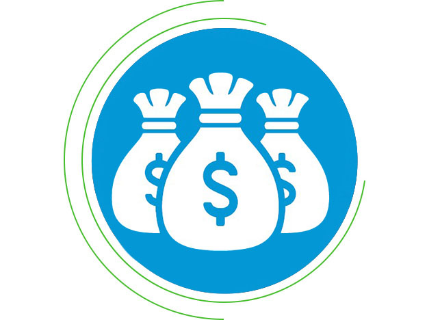 Money bags graphic Money bags graphic
