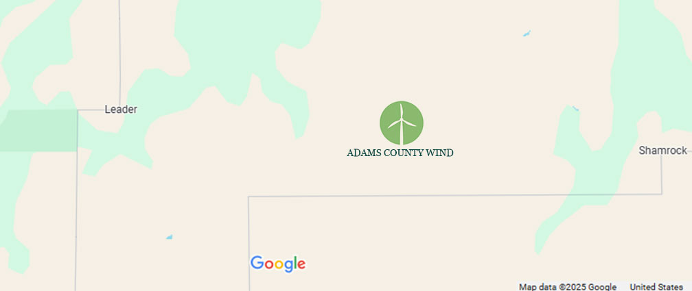 Adams County Wind Project Map