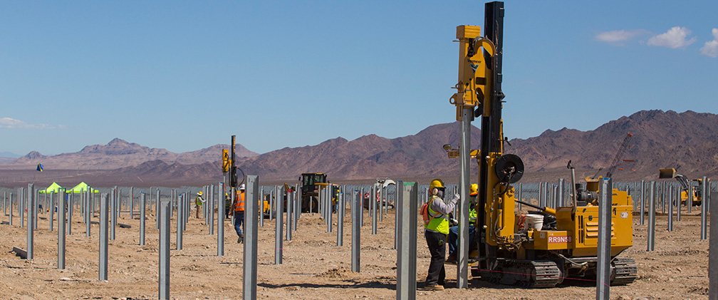 California – Desert Sunlight Solar Energy Center construction