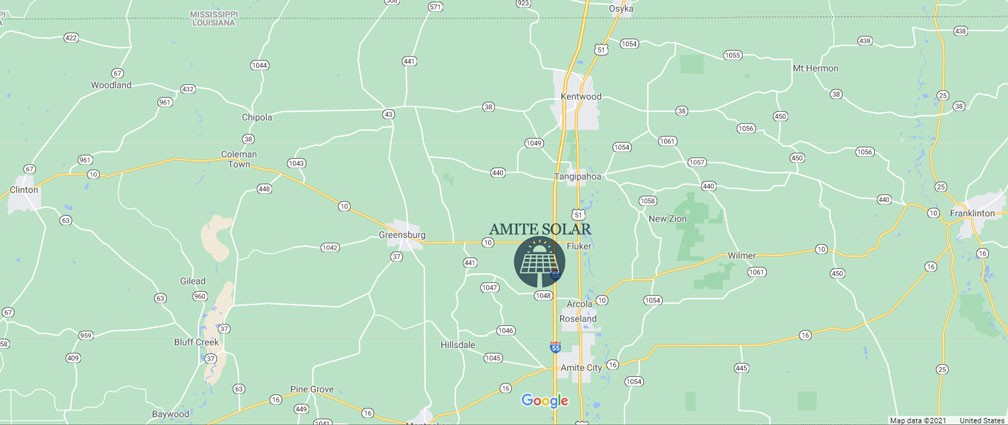 Amite Solar Project area of interest.