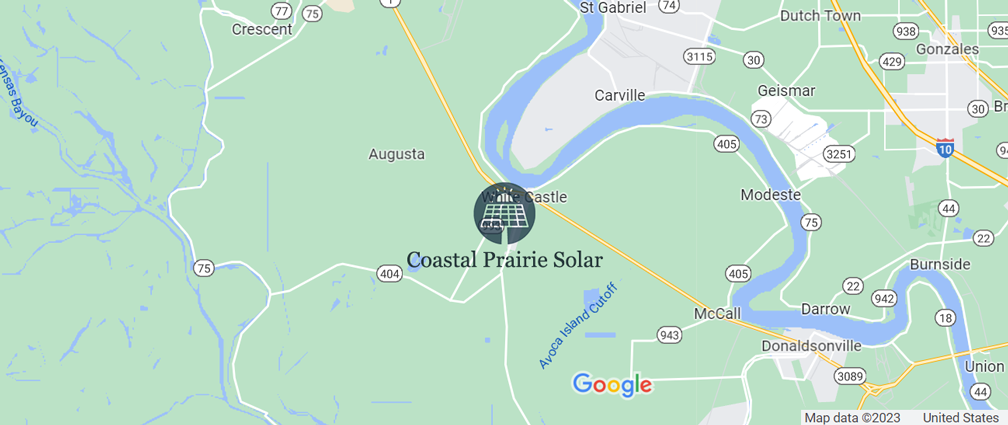Coastal Prairie Solar Map