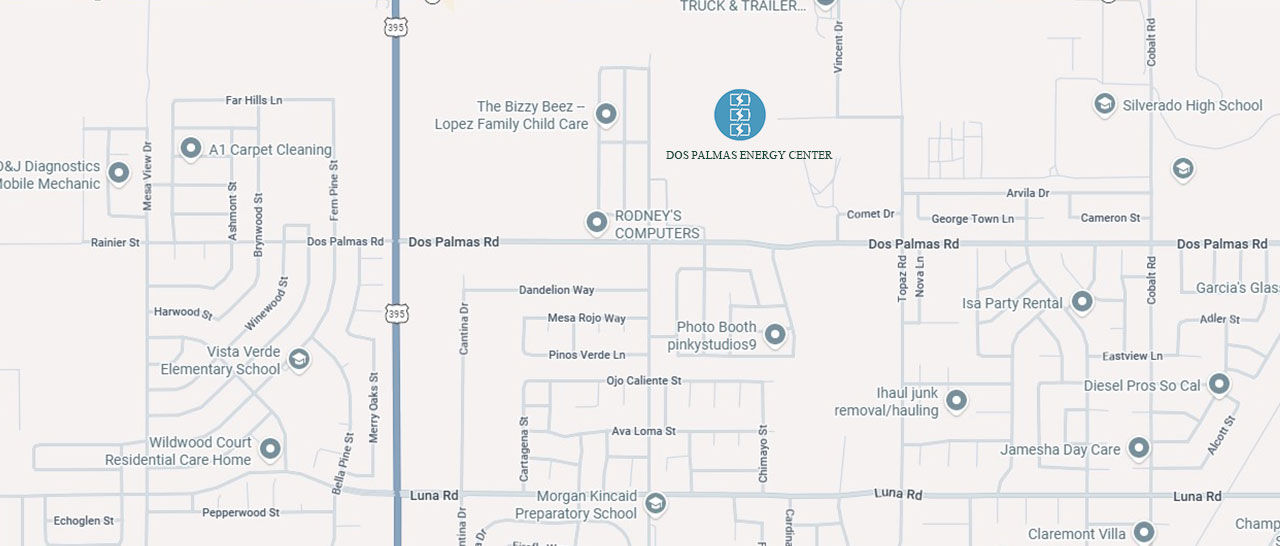 Dos Palmas Energy Center Project Map