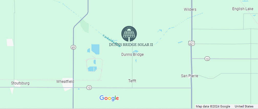 Dunns Bridge Solar II Project Map