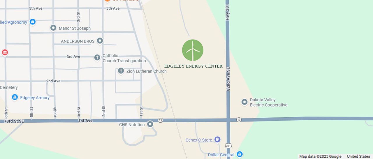 Edgeley Energy Center Project Map