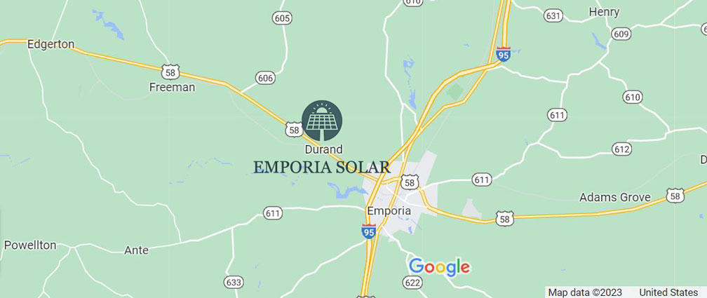 Emporia Solar Map
