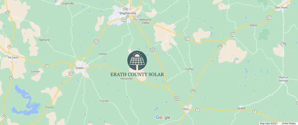 Erath County Solar Project area of interest