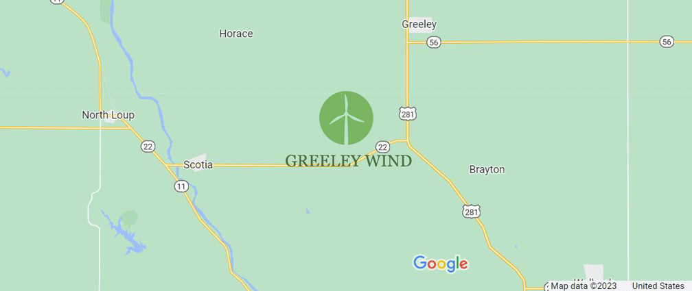 Greeley Wind Project Map