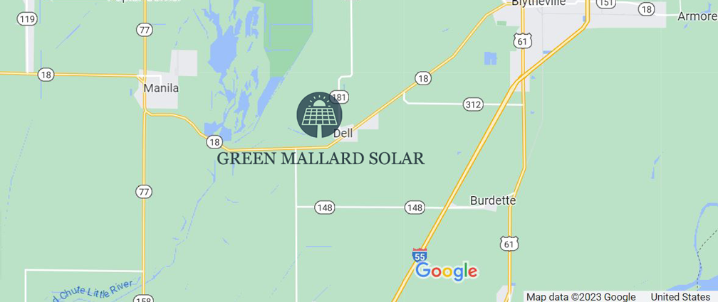 Green Mallard Solar Project Map