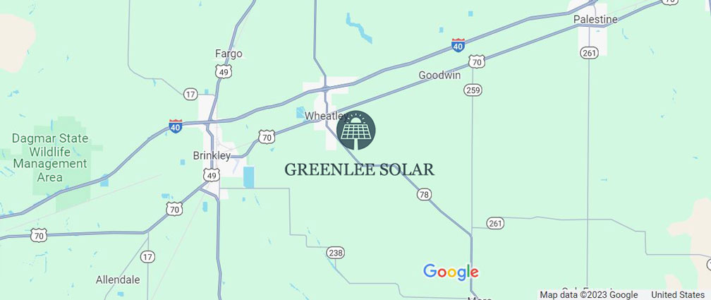Greenlee Solar Project Map