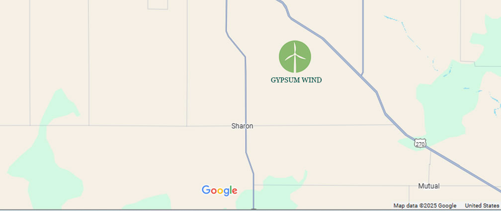 Gypsum Wind Project Map