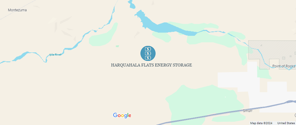 Harquahala Flats Energy Storage Project Map