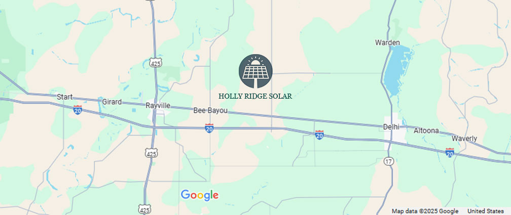 Holly Ridge Solar Project Map