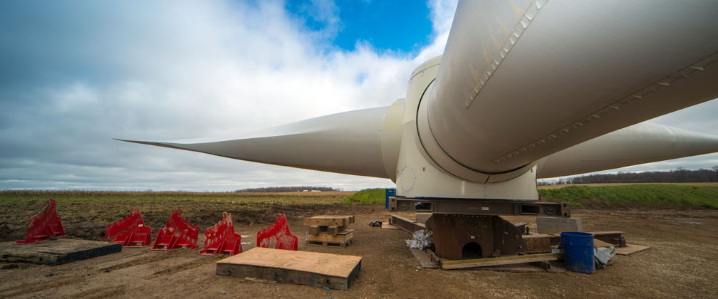 Wind Energy site under construction