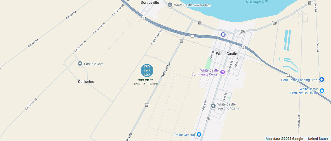 Iberville Energy Center Project Map