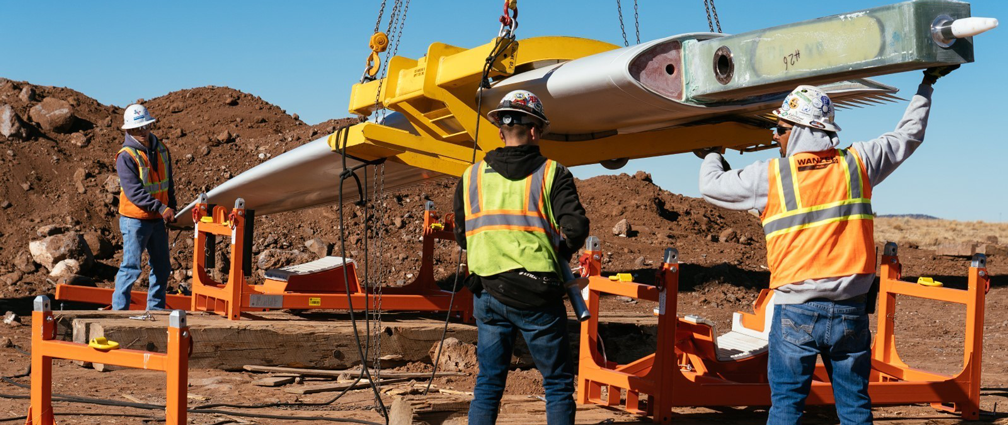 NextEra Energy Resources employees on a wind construction site