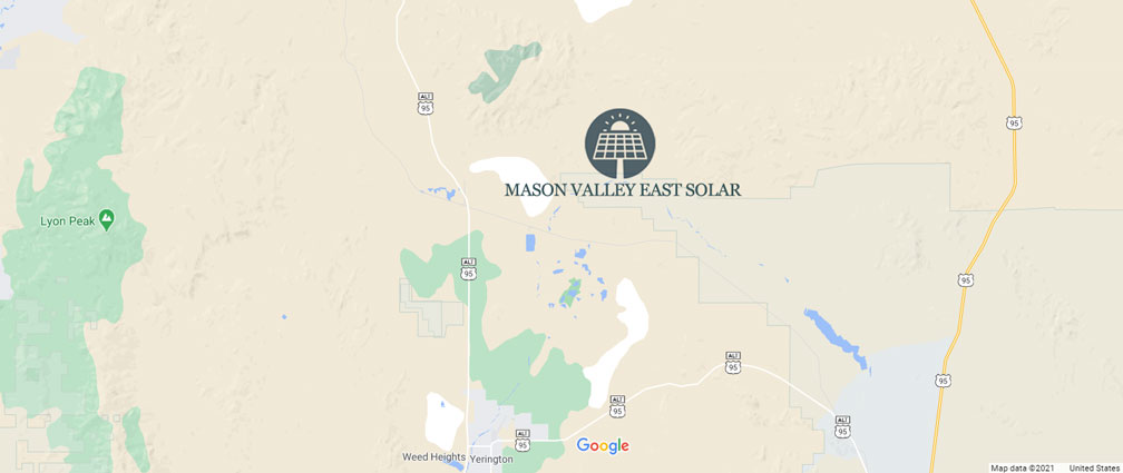 Mason Valley East Solar Project area of interest.