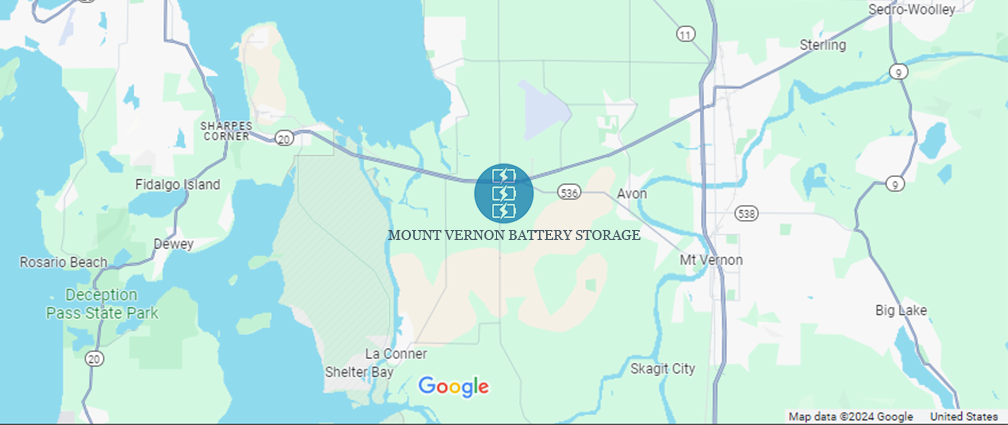 Mount Vernon Battery Storage Project Map
