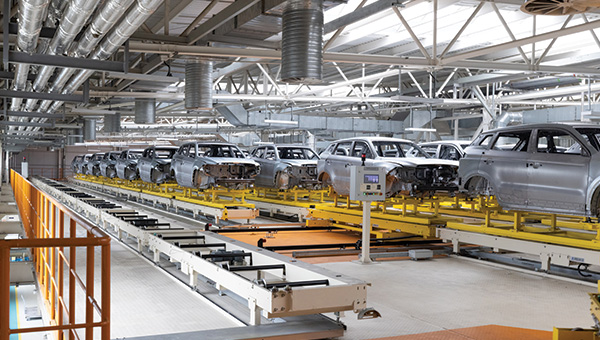 Auto manufacturing assembly line
