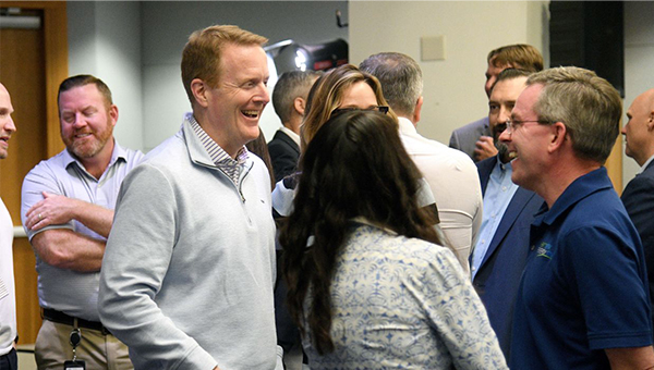 NextEra Energy Resources President and Chief Executive Officer Brian Bolster with employees