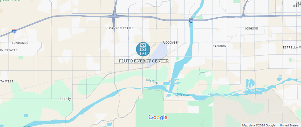Pluto Energy Storage Project Map