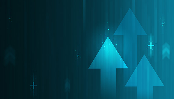 Graphic showing increased savings using arrows