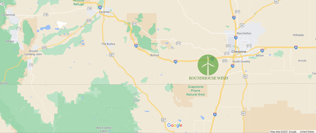 Roundhouse Wind Project area of interest.