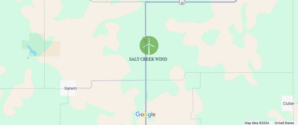 Salt Creek Wind Project Map