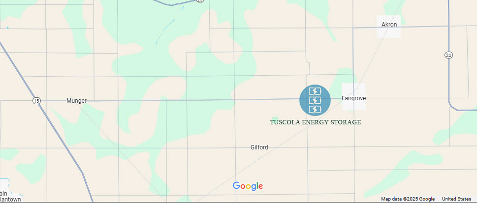 Tuscola Energy Storage Project Map