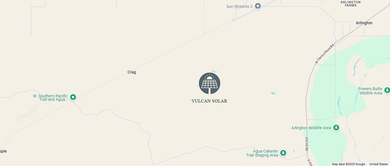 Vulcan Solar Project Map