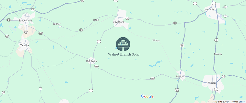 Walnut Branch Solar Project Map