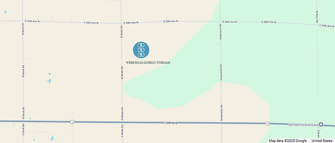Webb Road Energy Storage project map