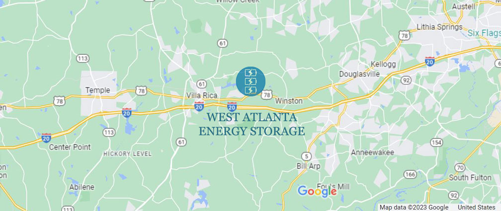 West Atlanta Energy Storage Project Map